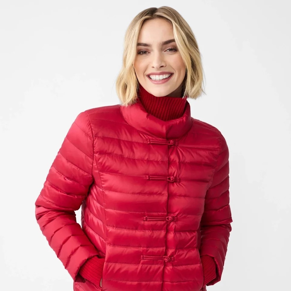 J.McLaughlin Red Puffer Jacket